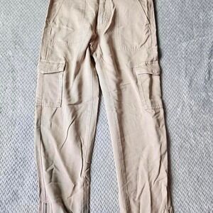 Guess Womens Cargo Pants Size 26 Smart Tan Tencel NWT